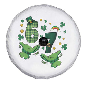 67 St Patricks Day Spare Tire Cover Funny Six Seven Hands Meme TS14 Print Your Wear
