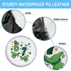 67 St Patricks Day Spare Tire Cover Funny Six Seven Hands Meme TS14 Print Your Wear