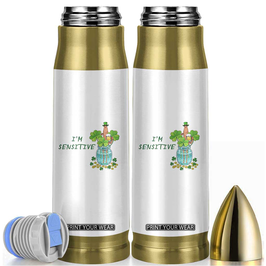 Marcus The Worm St Patricks Day Bullet Tumbler I'm Sensitive TS14 White Print Your Wear