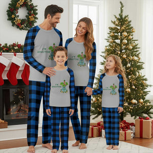 Marcus The Worm St Patricks Day Plaid Pajama Set I'm Sensitive TS14 Blue Plaid Print Your Wear