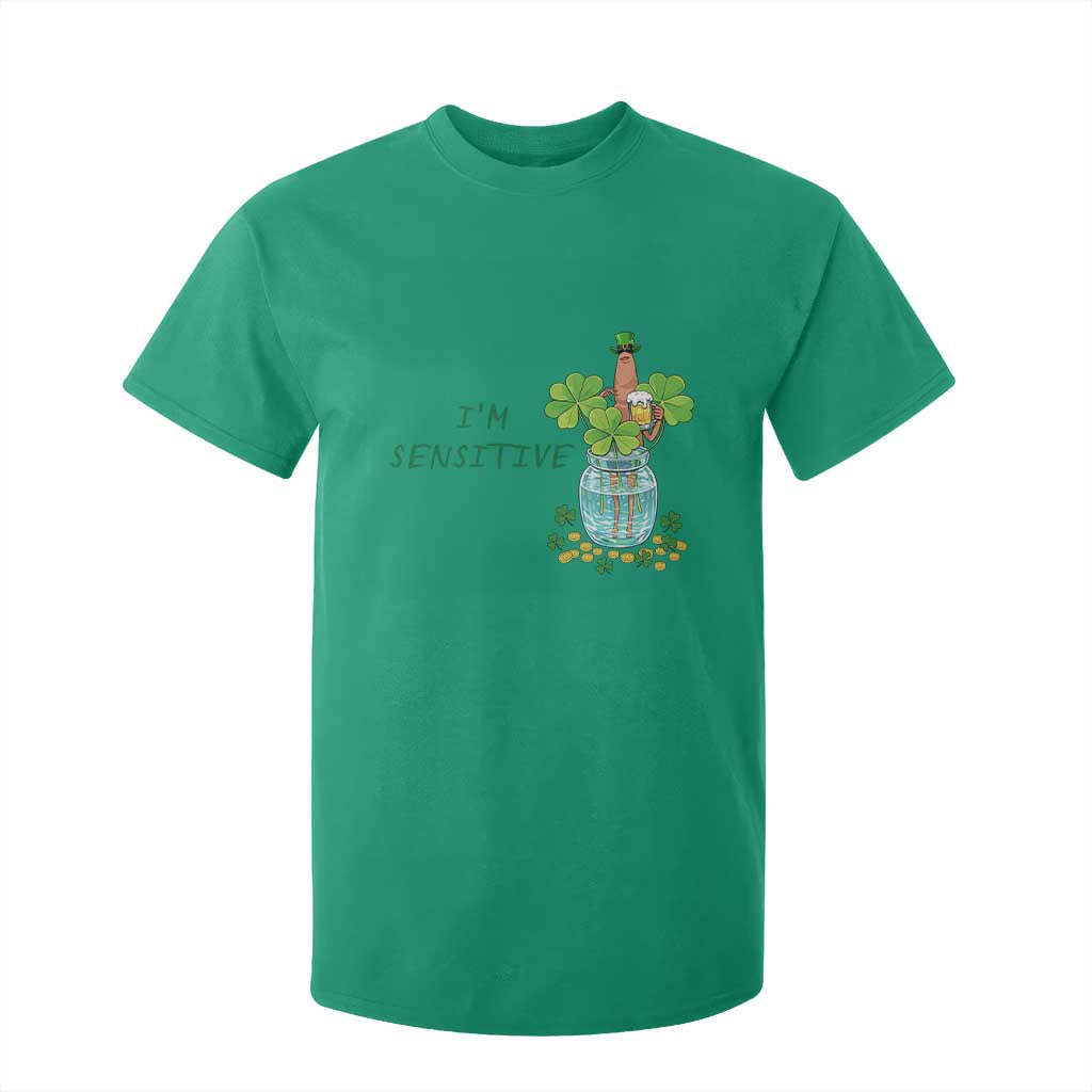 Marcus The Worm St Patricks Day T Shirt For Kid I'm Sensitive TS14 Irish Green Print Your Wear