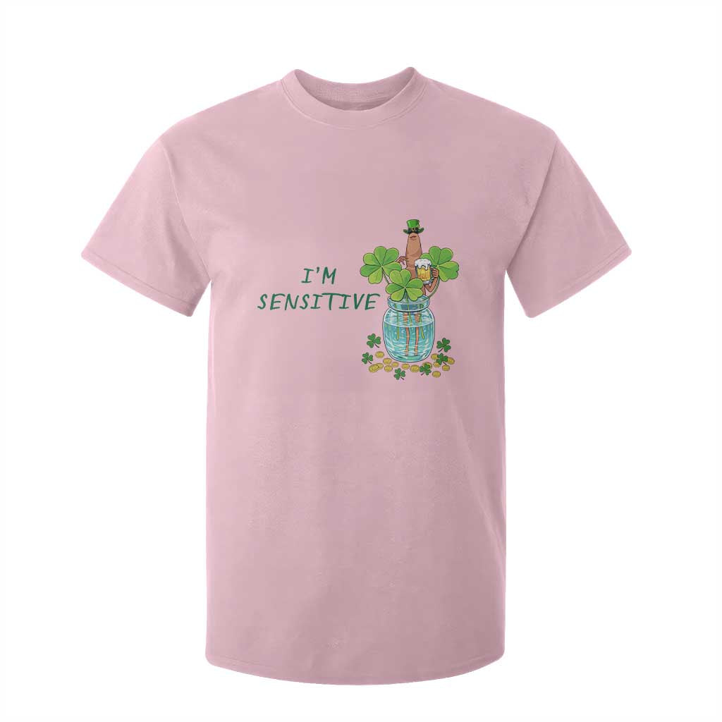 Marcus The Worm St Patricks Day T Shirt For Kid I'm Sensitive TS14 Light Pink Print Your Wear