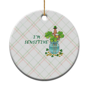 Marcus The Worm St Patricks Day Ceramic Ornament I'm Sensitive TS14 1pc Christmas Plaid Print Your Wear