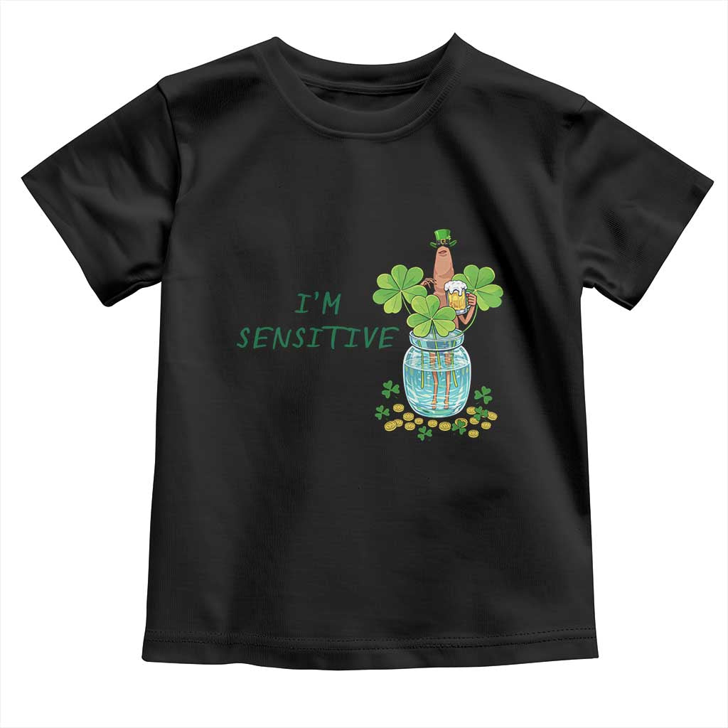 Marcus The Worm St Patricks Day Toddler T Shirt I'm Sensitive TS14 Black Print Your Wear