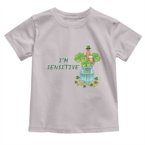 Marcus The Worm St Patricks Day Toddler T Shirt I'm Sensitive TS14 Ice Gray Print Your Wear