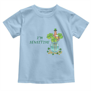 Marcus The Worm St Patricks Day Toddler T Shirt I'm Sensitive TS14 Light Blue Print Your Wear