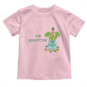 Marcus The Worm St Patricks Day Toddler T Shirt I'm Sensitive TS14 Light Pink Print Your Wear