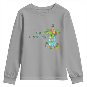 Marcus The Worm St Patricks Day Youth Sweatshirt I'm Sensitive TS14 Sport Gray Print Your Wear