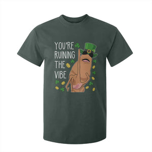 Marcus The Worm St Patricks Day T Shirt For Kid You're Ruining The Vibe TS14 Dark Forest Green Print Your Wear