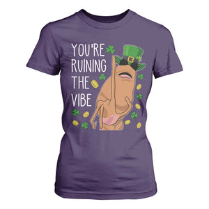 Marcus The Worm St Patricks Day T Shirt For Women You're Ruining The Vibe TS14 Purple Print Your Wear