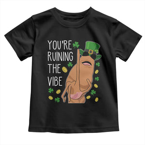 Marcus The Worm St Patricks Day Toddler T Shirt You're Ruining The Vibe TS14 Black Print Your Wear
