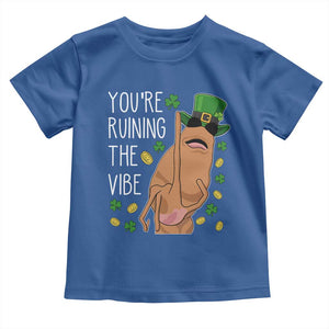 Marcus The Worm St Patricks Day Toddler T Shirt You're Ruining The Vibe TS14 Royal Blue Print Your Wear