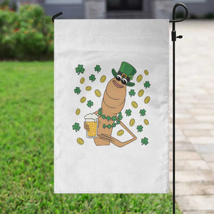 Marcus The Worm St Patricks Day Garden Flag Funny Drinking Irish Beer Ireland TS14 Print Your Wear