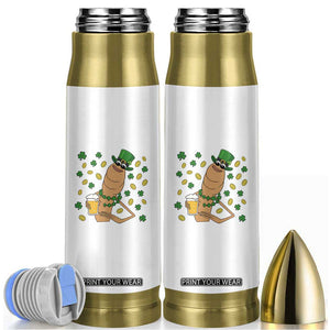 Marcus The Worm St Patricks Day Bullet Tumbler Funny Drinking Irish Beer Ireland TS14 White Print Your Wear