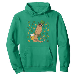 Marcus The Worm St Patricks Day Hoodie Funny Drinking Irish Beer Ireland TS14 Irish Green Print Your Wear