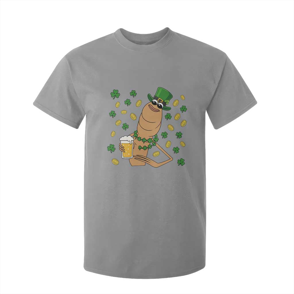 Marcus The Worm St Patricks Day T Shirt For Kid Funny Drinking Irish Beer Ireland TS14 Sport Gray Print Your Wear