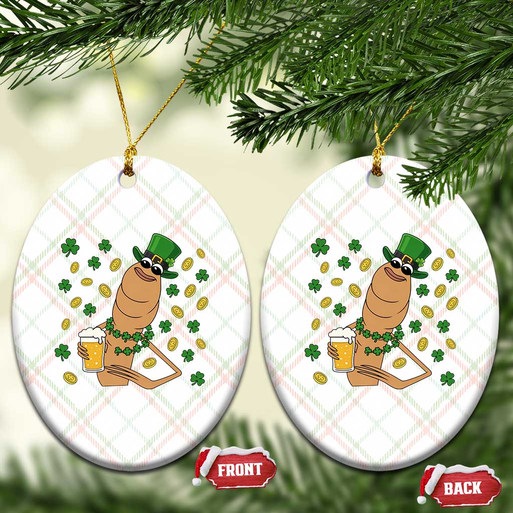 Marcus The Worm St Patricks Day Ceramic Ornament Funny Drinking Irish Beer Ireland TS14 Print Your Wear