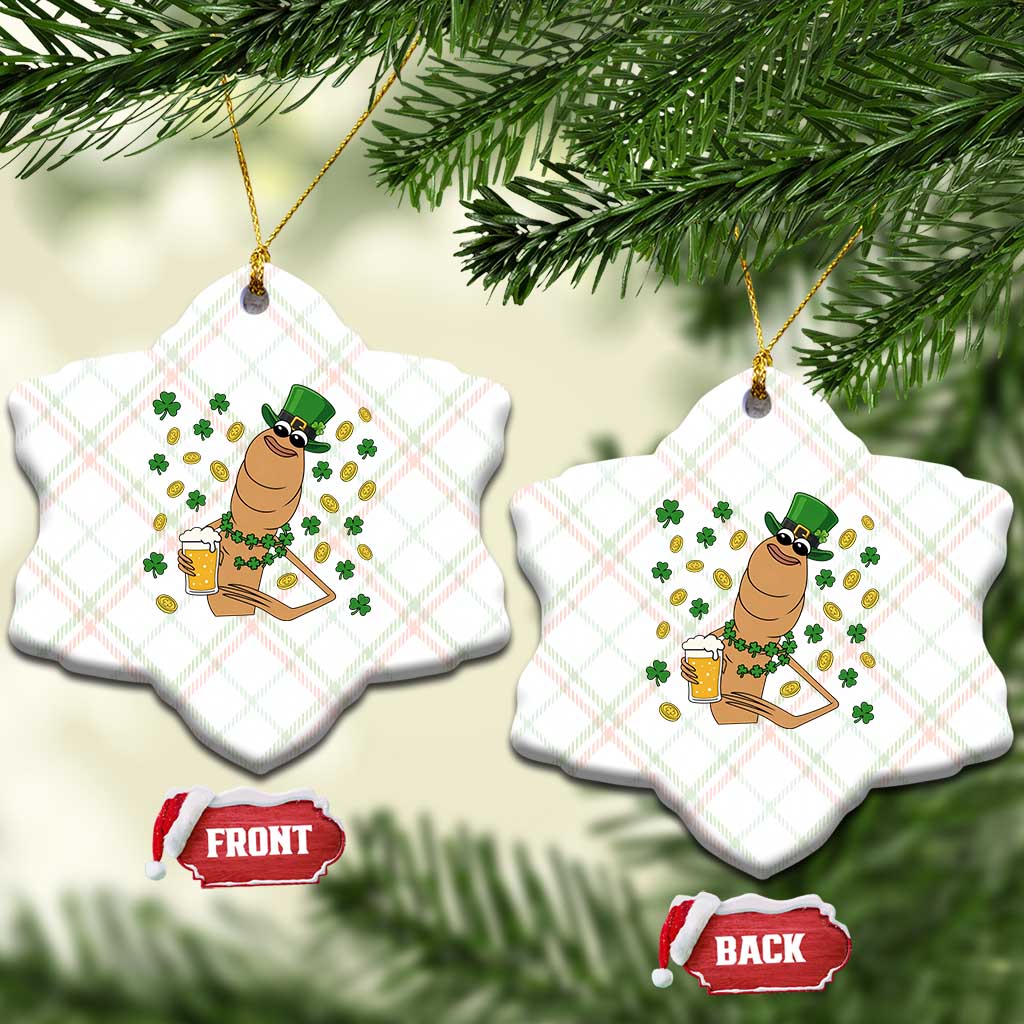 Marcus The Worm St Patricks Day Ceramic Ornament Funny Drinking Irish Beer Ireland TS14 Print Your Wear