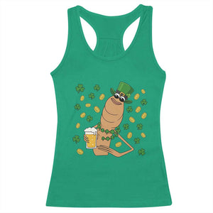 Marcus The Worm St Patricks Day Racerback Tank Top Funny Drinking Irish Beer Ireland TS14 Irish Green Print Your Wear