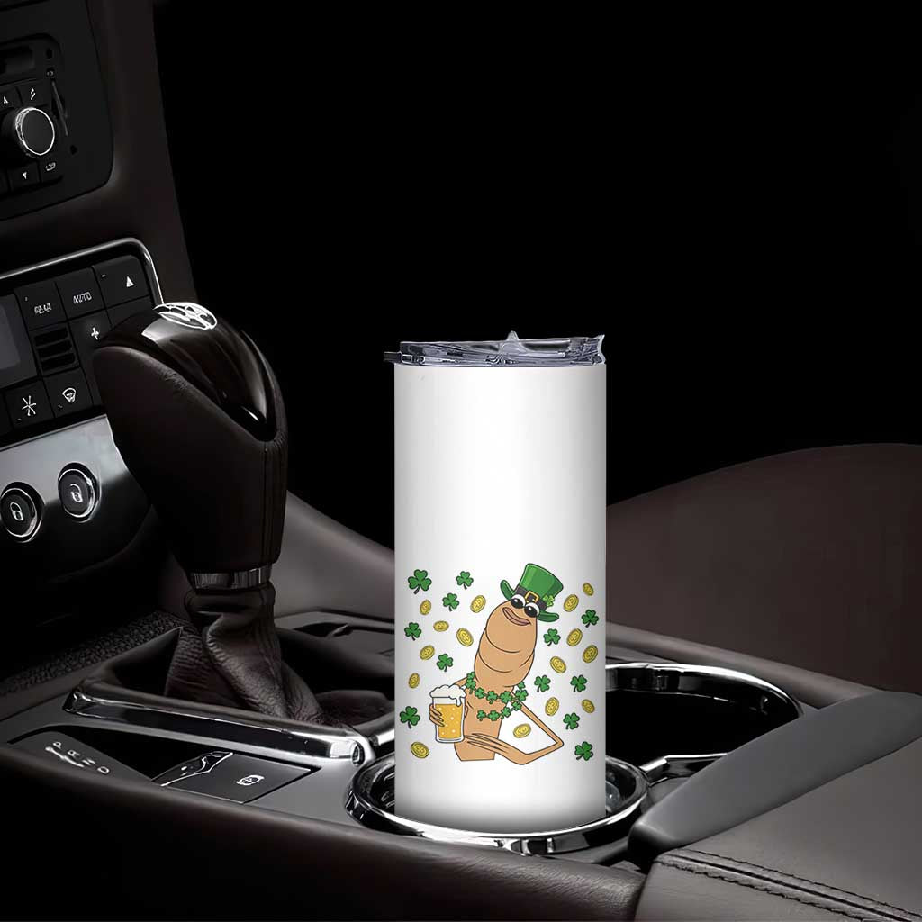 Marcus The Worm St Patricks Day Skinny Tumbler Funny Drinking Irish Beer Ireland TS14 Print Your Wear