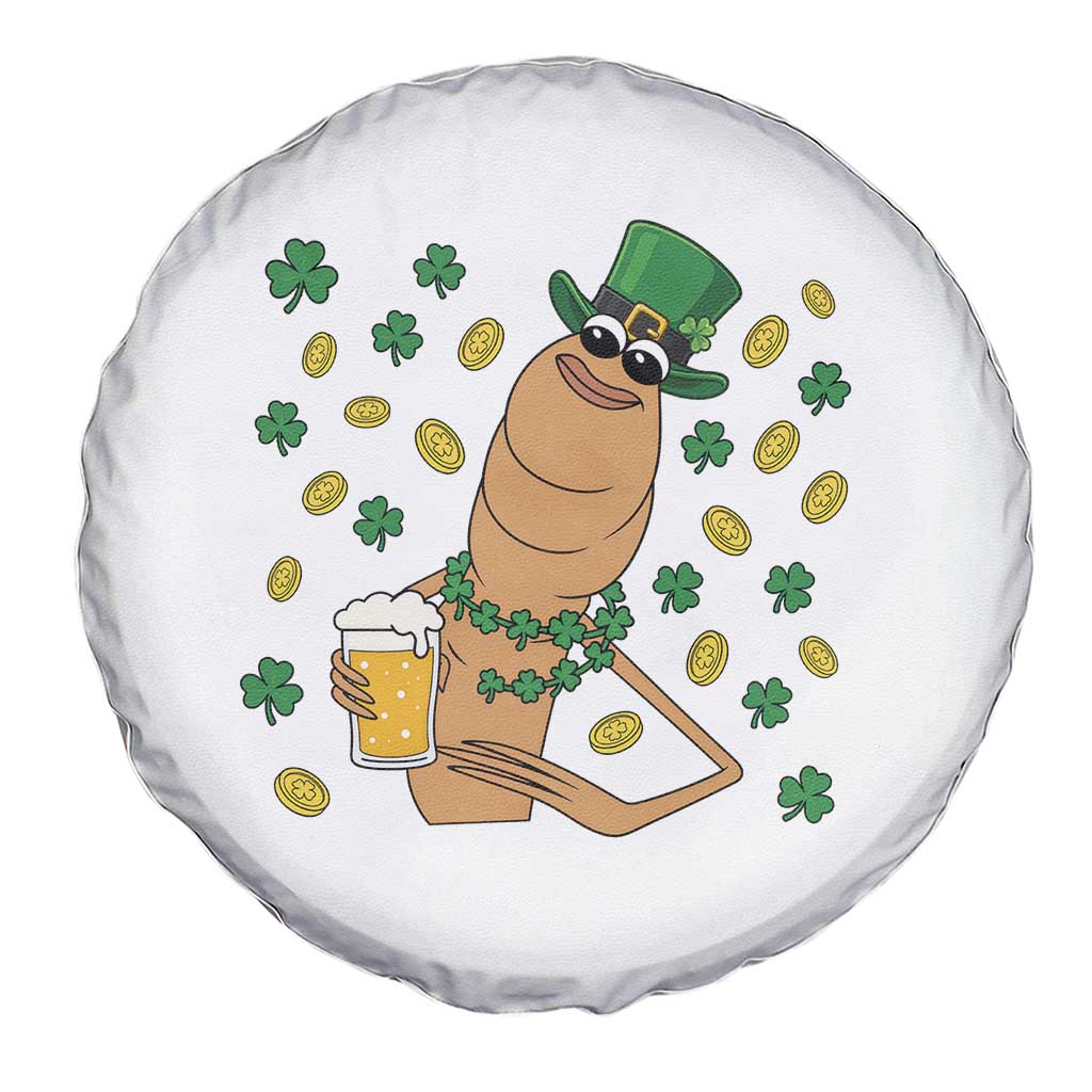 Marcus The Worm St Patricks Day Spare Tire Cover Funny Drinking Irish Beer Ireland TS14 Print Your Wear