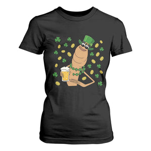 Marcus The Worm St Patricks Day T Shirt For Women Funny Drinking Irish Beer Ireland TS14 Black Print Your Wear
