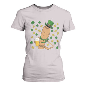 Marcus The Worm St Patricks Day T Shirt For Women Funny Drinking Irish Beer Ireland TS14 Ice Gray Print Your Wear