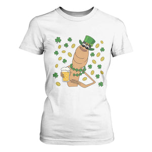 Marcus The Worm St Patricks Day T Shirt For Women Funny Drinking Irish Beer Ireland TS14 White Print Your Wear