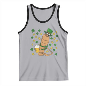 Marcus The Worm St Patricks Day Tank Top Funny Drinking Irish Beer Ireland TS14 Athletic Heather Black Print Your Wear