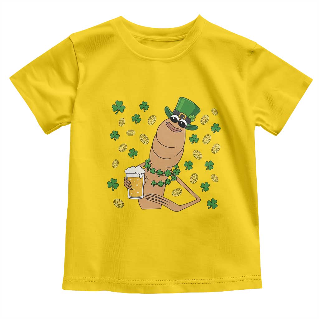 Marcus The Worm St Patricks Day Toddler T Shirt Funny Drinking Irish Beer Ireland TS14 Daisy Print Your Wear