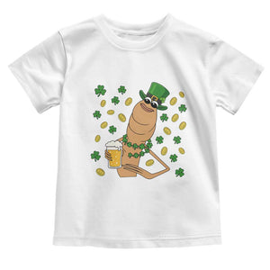 Marcus The Worm St Patricks Day Toddler T Shirt Funny Drinking Irish Beer Ireland TS14 White Print Your Wear