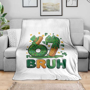67 St Patricks Day Throw Blanket Funny Six Seven Bruh Meme TS14 Print Your Wear