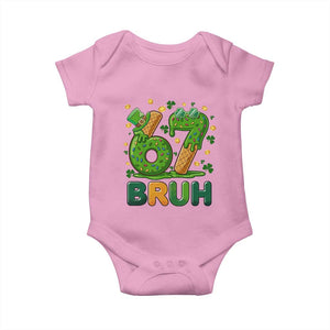 67 St Patricks Day Baby Onesie Funny Six Seven Bruh Meme TS14 Light Pink Print Your Wear