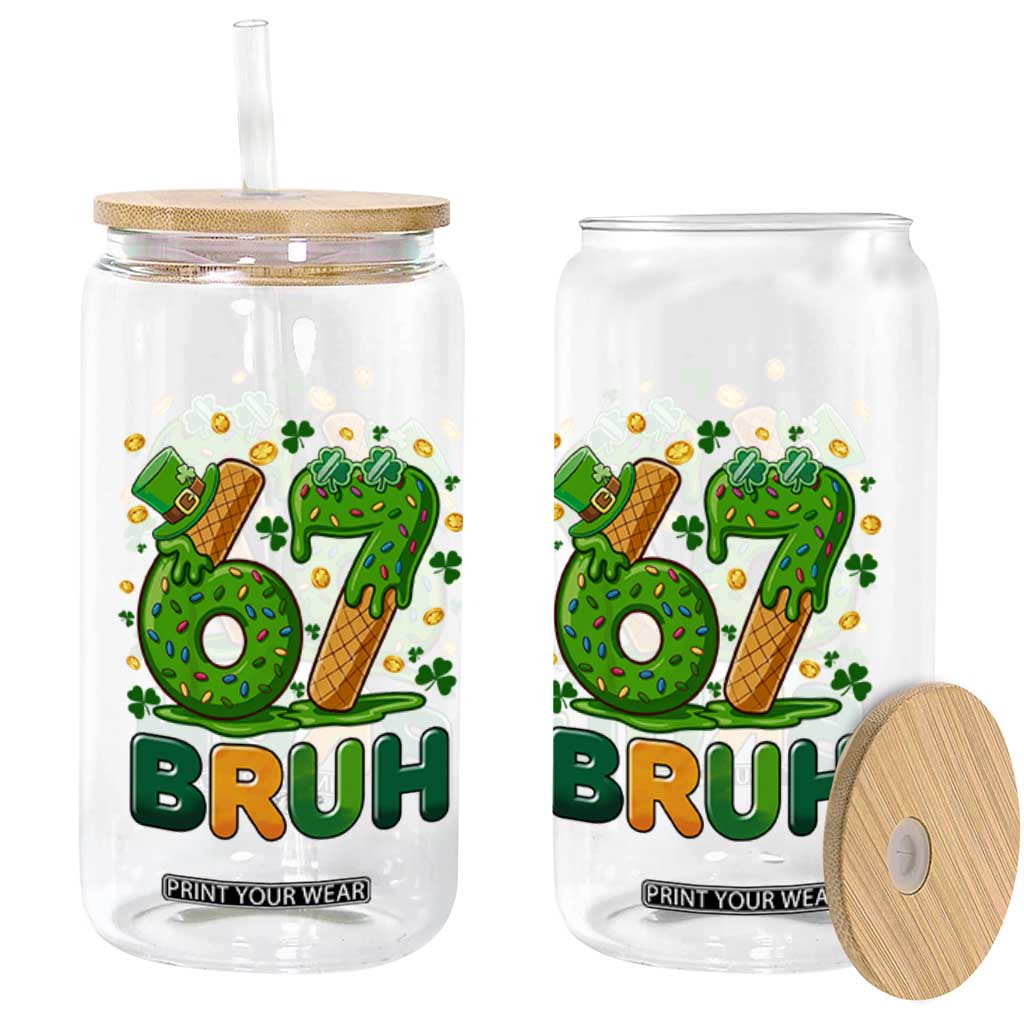 67 St Patricks Day Glass Can Funny Six Seven Bruh Meme TS14 Print Your Wear