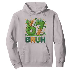 67 St Patricks Day Hoodie Funny Six Seven Bruh Meme TS14 Ice Gray Print Your Wear