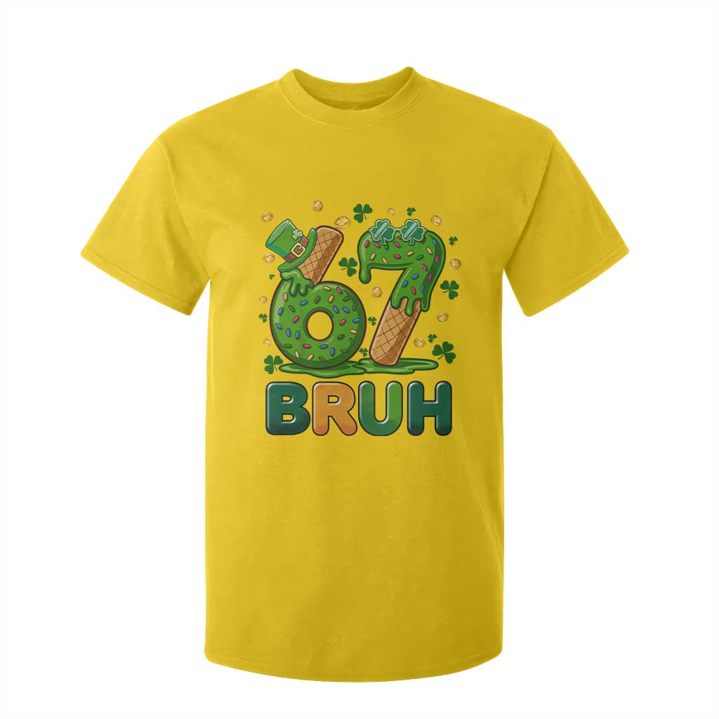 67 St Patricks Day T Shirt For Kid Funny Six Seven Bruh Meme TS14 Daisy Print Your Wear