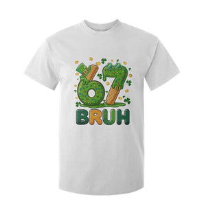 67 St Patricks Day T Shirt For Kid Funny Six Seven Bruh Meme TS14 White Print Your Wear