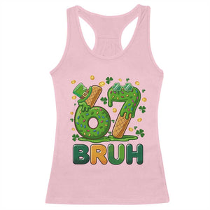 67 St Patricks Day Racerback Tank Top Funny Six Seven Bruh Meme TS14 Light Pink Print Your Wear