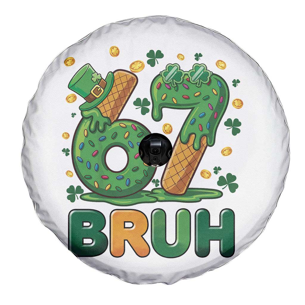 67 St Patricks Day Spare Tire Cover Funny Six Seven Bruh Meme TS14 Print Your Wear