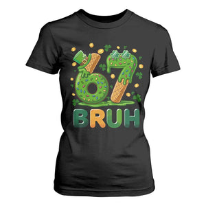 67 St Patricks Day T Shirt For Women Funny Six Seven Bruh Meme TS14 Black Print Your Wear