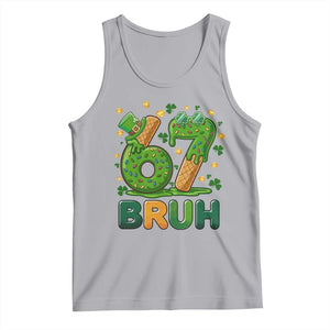 67 St Patricks Day Tank Top Funny Six Seven Bruh Meme TS14 Athletic Heather Print Your Wear