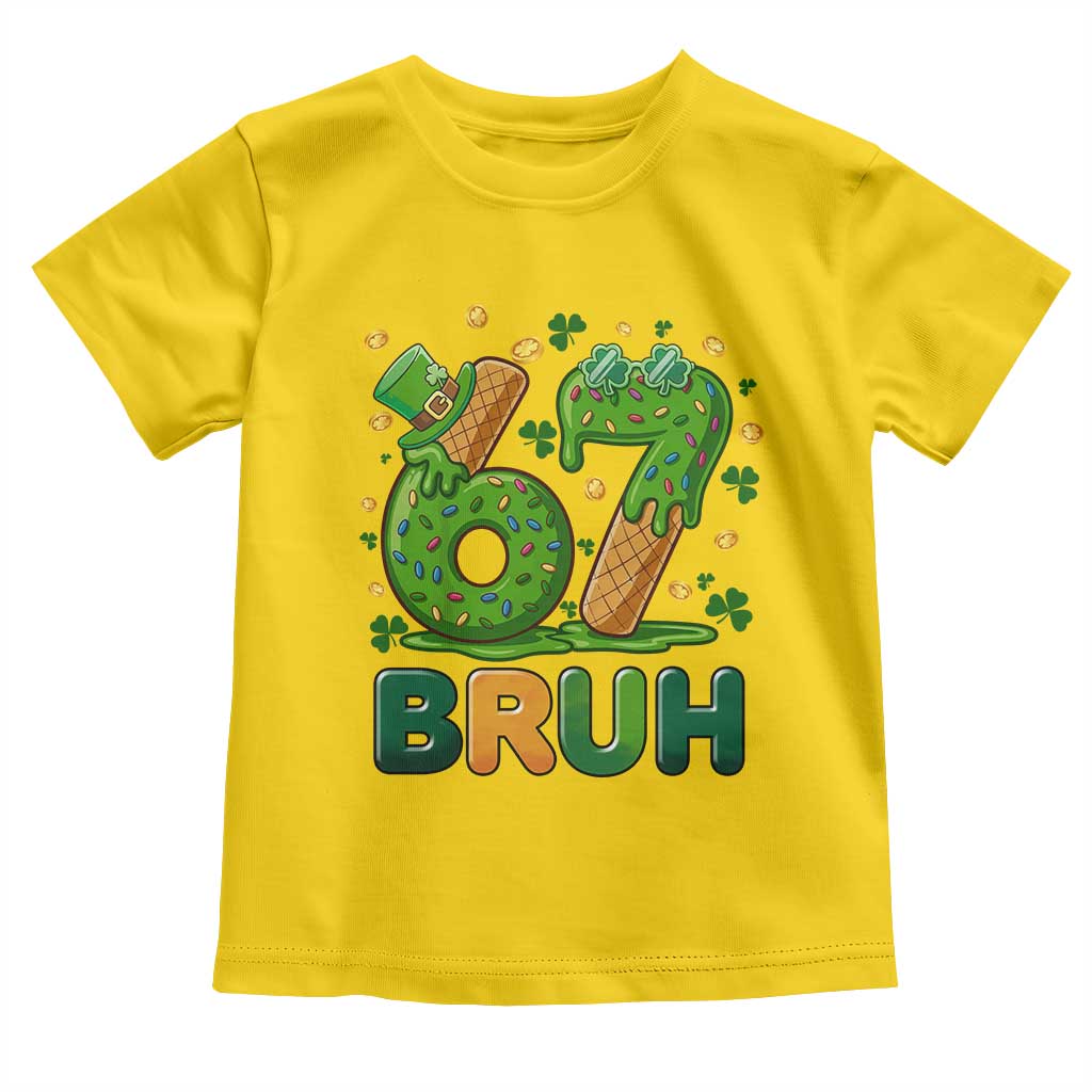 67 St Patricks Day Toddler T Shirt Funny Six Seven Bruh Meme TS14 Daisy Print Your Wear