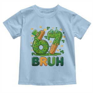 67 St Patricks Day Toddler T Shirt Funny Six Seven Bruh Meme TS14 Light Blue Print Your Wear
