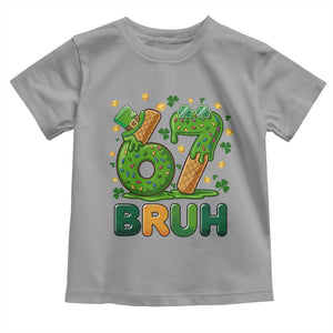 67 St Patricks Day Toddler T Shirt Funny Six Seven Bruh Meme TS14 Sport Gray Print Your Wear