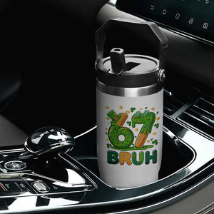 67 St Patricks Day Flip Straw Tumbler Funny Six Seven Bruh Meme TS14 Print Your Wear
