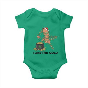 Marcus The Worm St Patricks Day Baby Onesie I Like This Gold TS14 Irish Green Print Your Wear