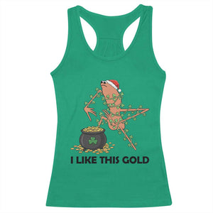 Marcus The Worm St Patricks Day Racerback Tank Top I Like This Gold TS14 Irish Green Print Your Wear