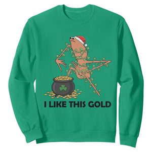 Marcus The Worm St Patricks Day Sweatshirt I Like This Gold TS14 Irish Green Print Your Wear