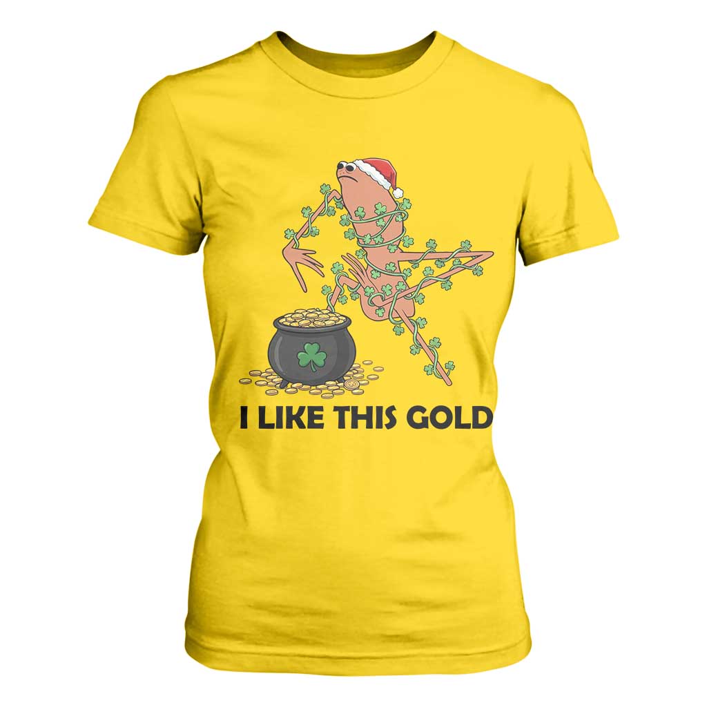 Marcus The Worm St Patricks Day T Shirt For Women I Like This Gold TS14 Daisy Print Your Wear