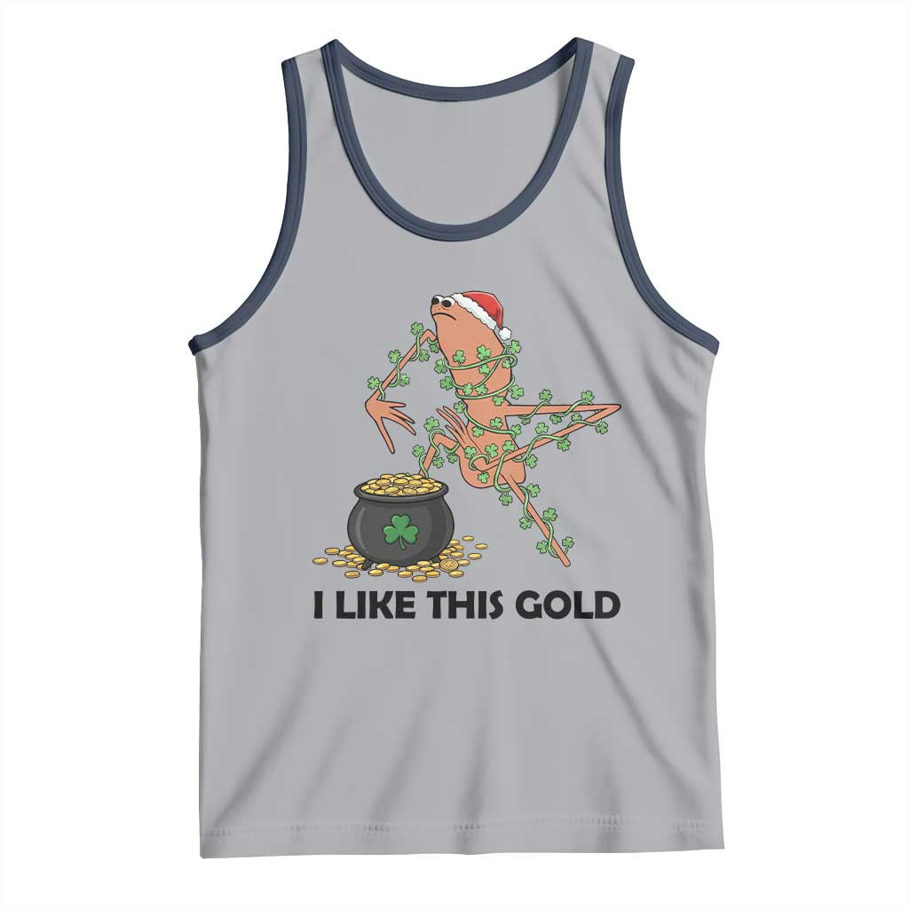 Marcus The Worm St Patricks Day Tank Top I Like This Gold TS14 Athletic Heather Navy Print Your Wear